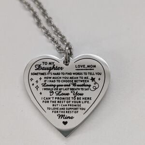 Heart-Shaped Silver Pendant Necklace